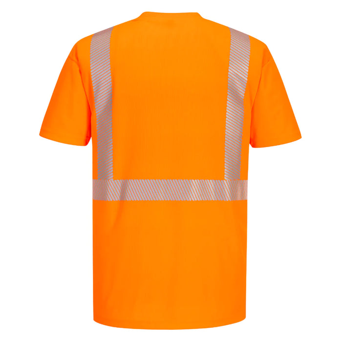 PORTWEST® Hi Vis Segmented Tape Short Sleeve T-Shirt - ANSI Class 2 - S194
