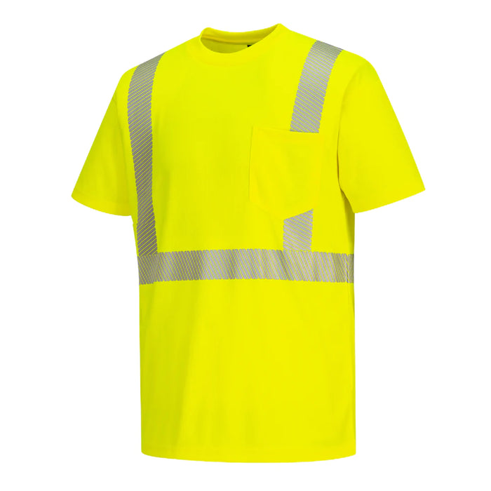 PORTWEST® Hi Vis Segmented Tape Short Sleeve T-Shirt - ANSI Class 2 - S194