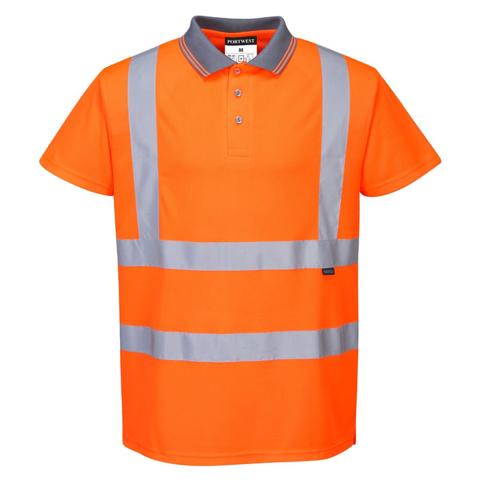 PORTWEST® Hi Vis Short Sleeve Polo Shirt - ANSI Class 2 - RT22 - Safety Vests and More