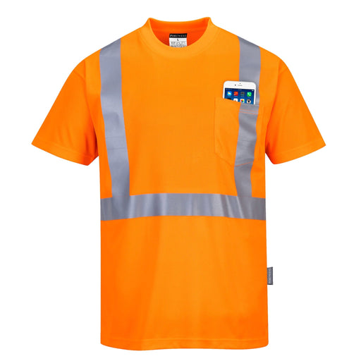 PORTWEST® Hi Vis Pocket T-Shirt - ANSI Class 2 - S190 - Safety Vests and More