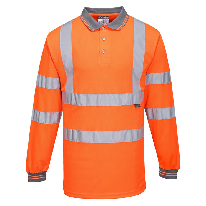 PORTWEST® Hi Vis Long Sleeve Polo - ANSI Class 3 - S277 - Safety Vests and More