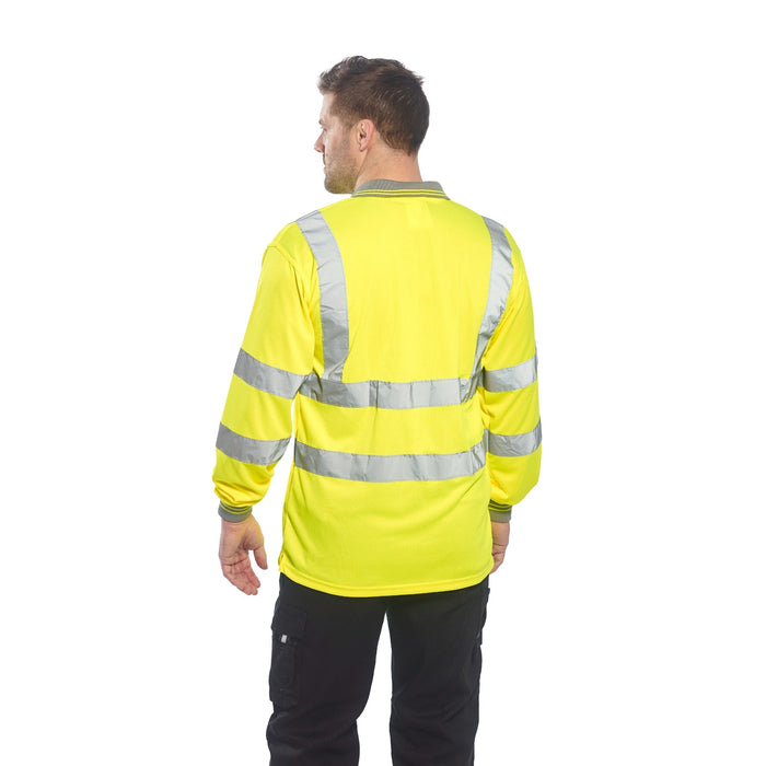PORTWEST® Hi Vis Long Sleeve Polo - ANSI Class 3 - S277 - Safety Vests and More
