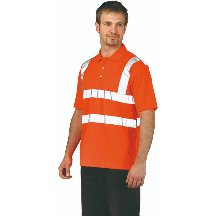 PORTWEST® Hi Vis Short Sleeve Polo Shirt - ANSI Class 2 - RT22 - Safety Vests and More