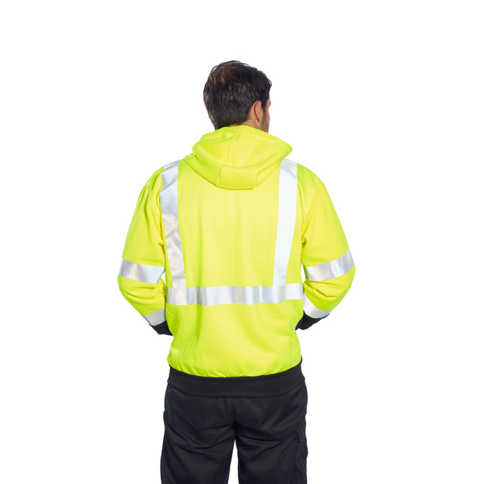 PORTWEST® Hi Vis Two Tone Zipped Hoodie - ANSI Class 3 - UB315 - Safety Vests and More