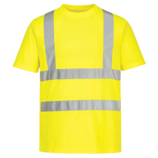 PORTWEST® Sustainable / Eco-Friendly Hi-Vis Short Sleeve T-Shirt (6 Pack) - ANSI Class 2 - EC12 - Safety Vests and More