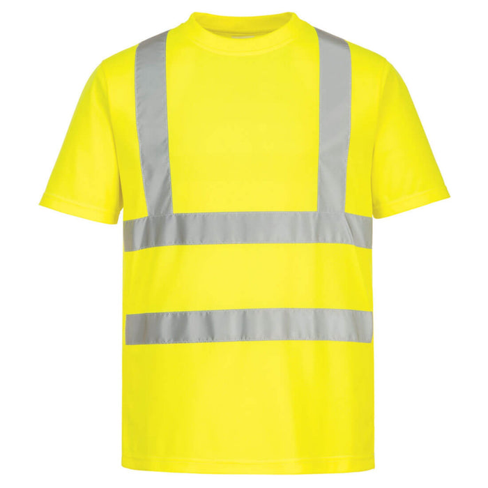 PORTWEST® Sustainable / Eco-Friendly Hi-Vis Short Sleeve T-Shirt (6 Pack) - ANSI Class 2 - EC12 - Safety Vests and More