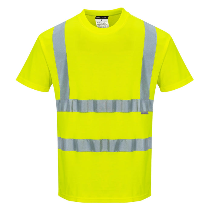 PORTWEST® Hi Vis Cotton T-Shirt - ANSI Class 2 - Short Sleeve - S170 - Safety Vests and More