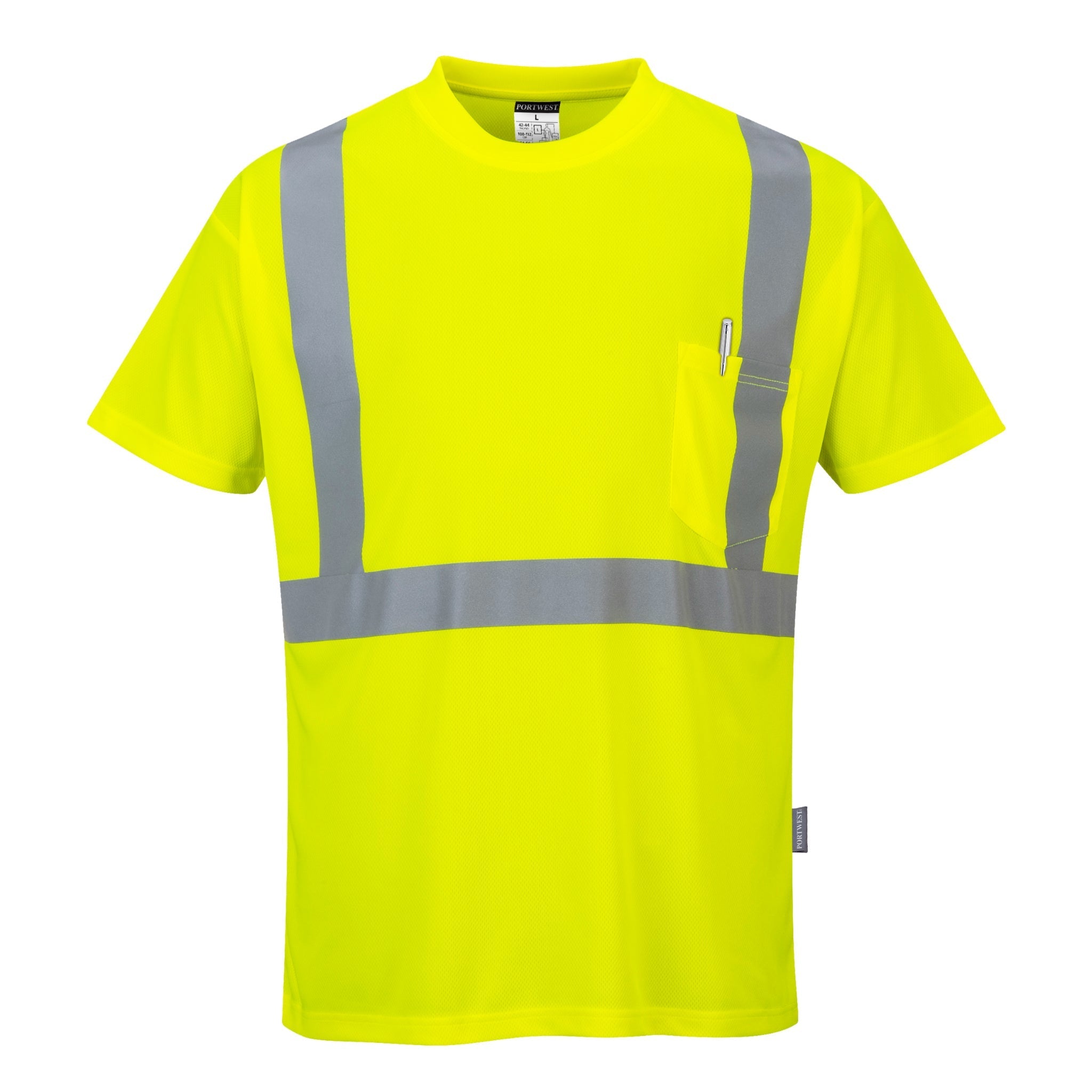 ANSI Class 2 High Visibility Shirts | Reflective Safety Work Shirt ...
