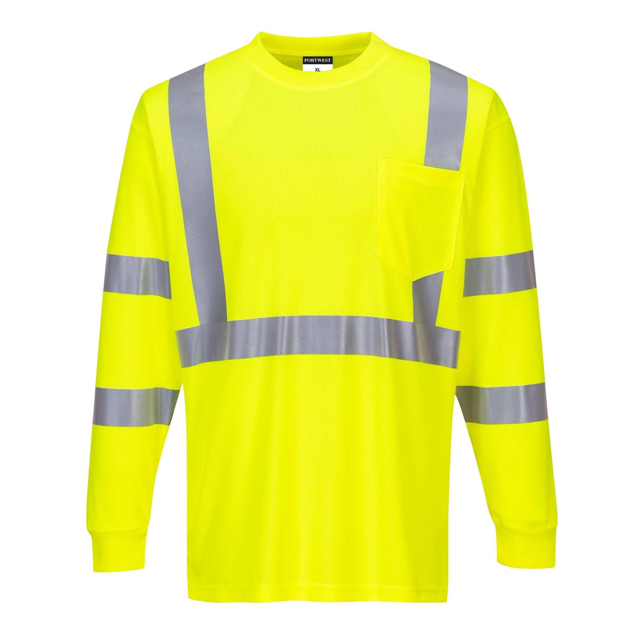 High Visibility Long Sleeve Shirts | Reflective Safety Work Shirt ...