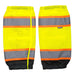 PORTWEST® Hi Vis Two Tone Mesh Gaiters - 2" Refelective Silver Tape - Yellow - Safety Vests and More