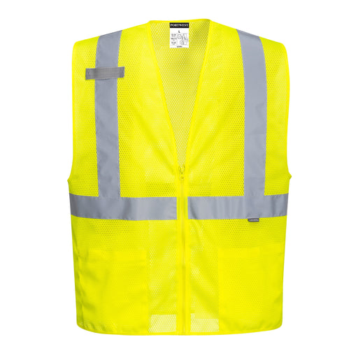 PORTWEST® UC493 Zip Up Hi Vis Mesh Vest - ANSI Class 2 - Safety Vests and More