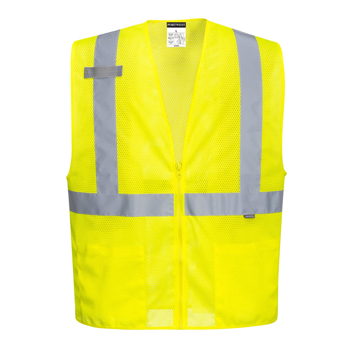 PORTWEST® UC493 Zip Up Hi Vis Mesh Vest - ANSI Class 2 - Safety Vests and More