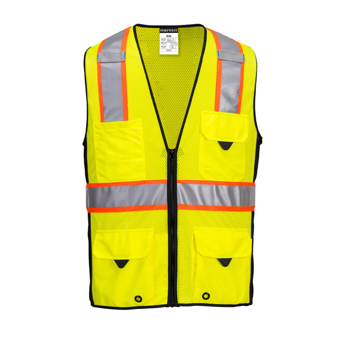 PORTWEST® US377 Ultra Cool Hi Vis Surveyor Safety Vest - ANSI Class 2 - Safety Vests and More