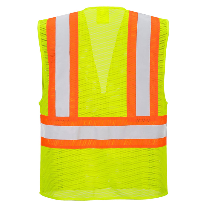 PORTWEST® US371 Tulsa Contrast Hi Vis Mesh Safety Vest - ANSI Class 2 - Safety Vests and More