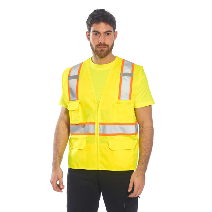 PORTWEST® US372 Jackson Reflective Hi Vis Safety Vest - ANSI Class 2 - Safety Vests and More