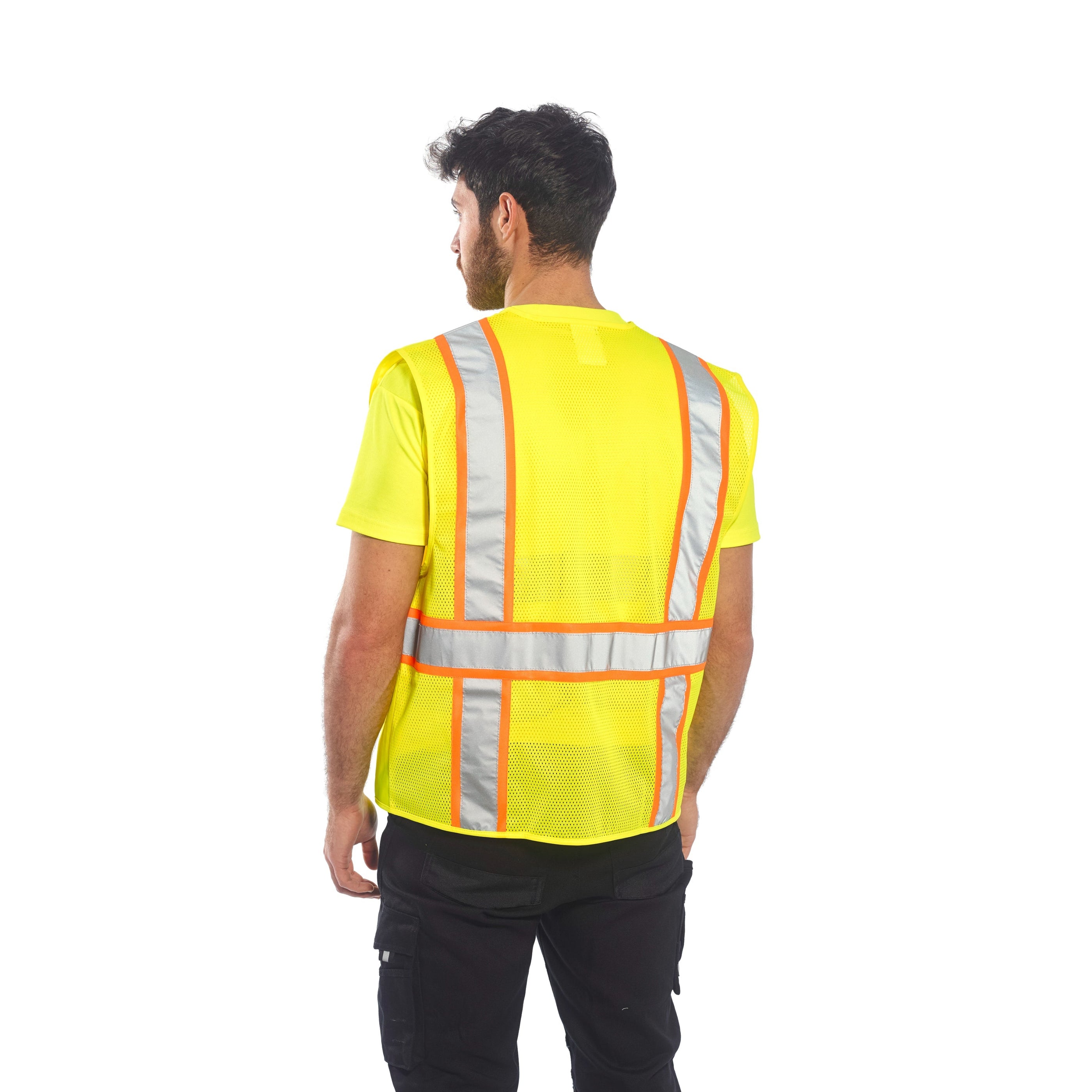 PORTWEST® US372 Jackson Reflective Hi Vis Safety Vest - ANSI Class 2 ...