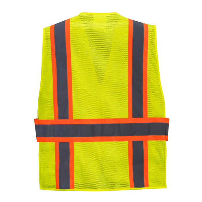 PORTWEST® US385 Hi Vis Breakaway Safety Vest - ANSI Class 2 - Expandable - Safety Vests and More