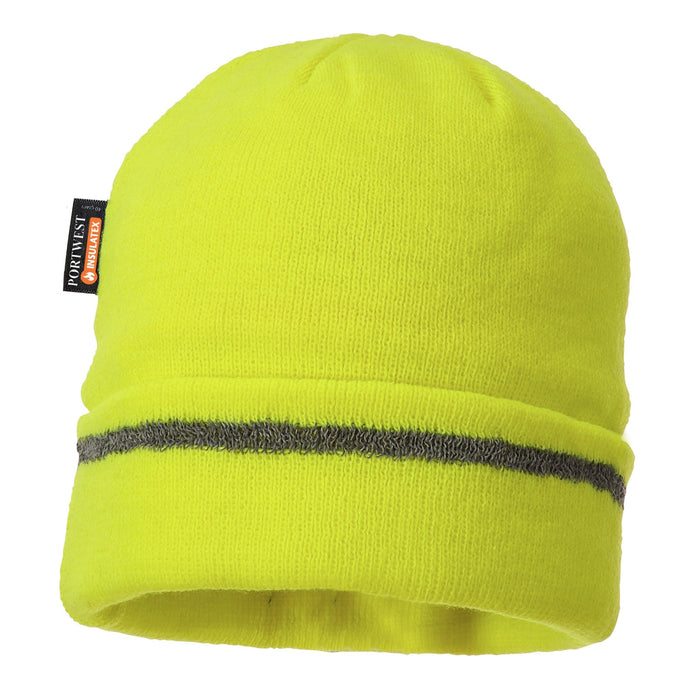 PORTWEST® Thermal Knit Beanie Winter Hat With Reflective Trim - Insulatex Lining - B023 - Safety Vests and More