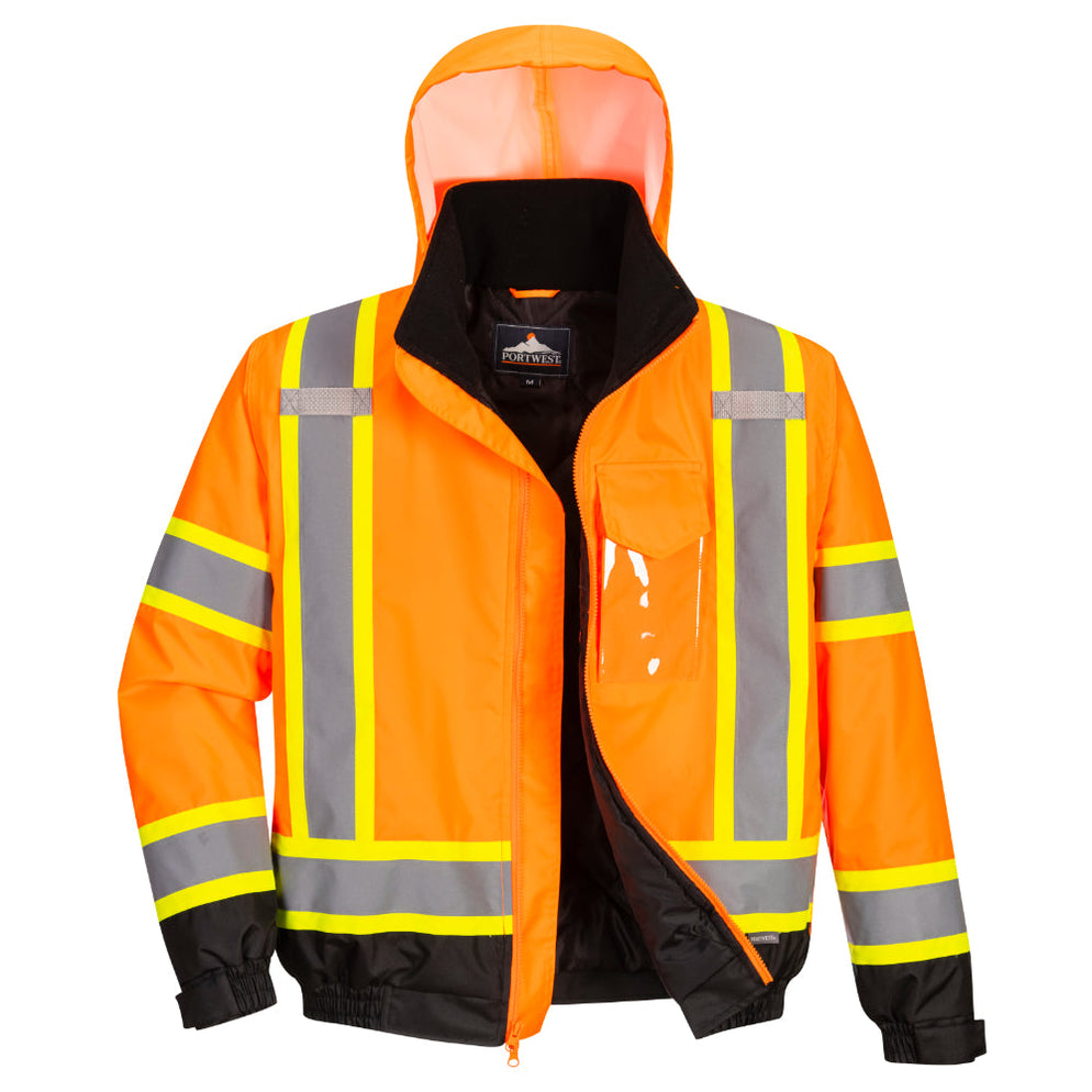 PORTWEST® Hi Vis X-Back Bomber Jacket - ANSI Class 3 - CA160 — Safety ...