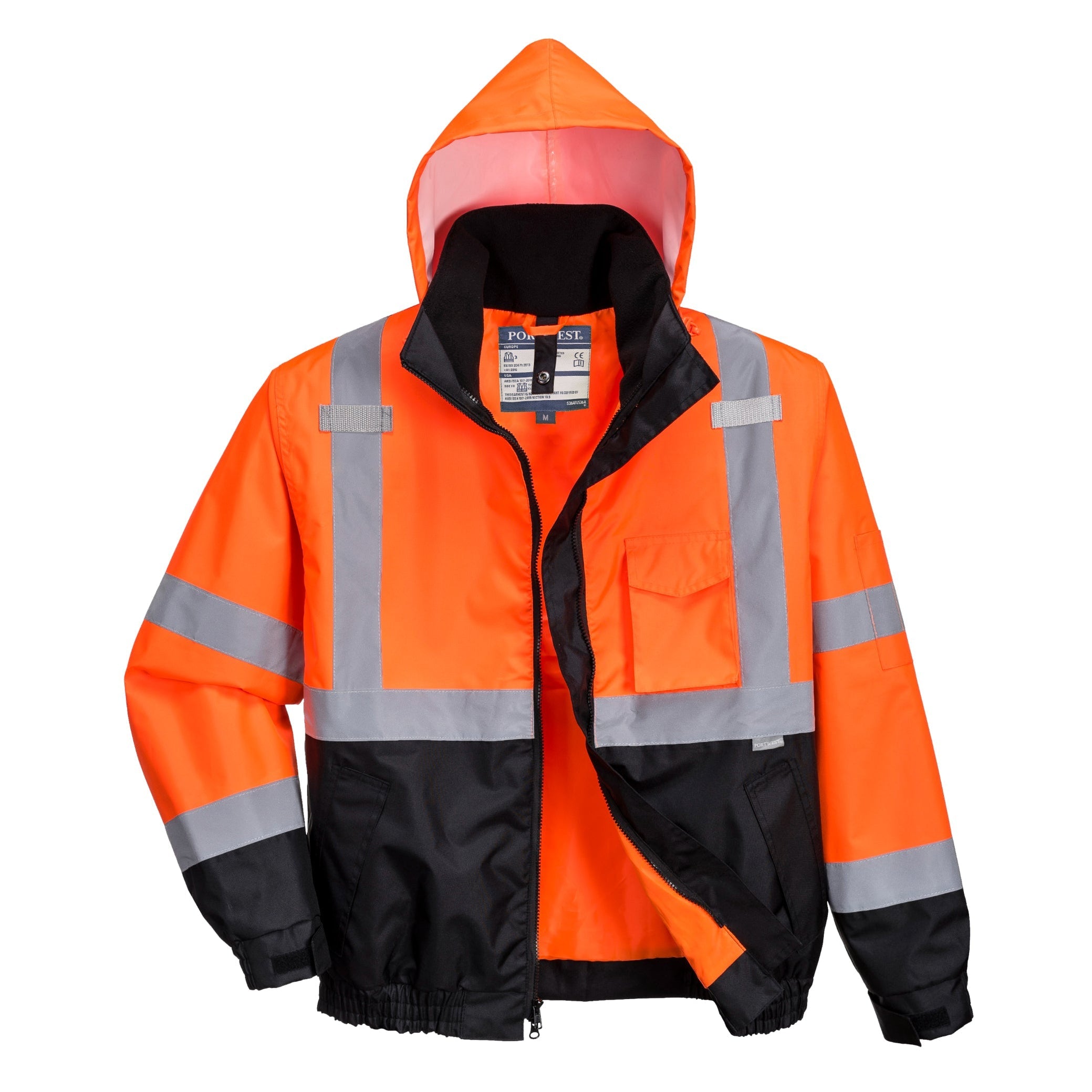 Portwest Hi Vis Premium 3-IN-1 Bomber Jacket - ANSI Class 3 - US365 ...