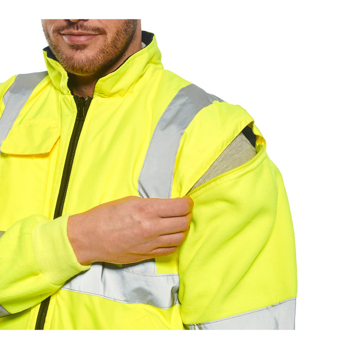PORTWEST® Hi Vis 7-In-1 Traffic Jacket - ANSI Class 3 - US427 - Safety Vests and More