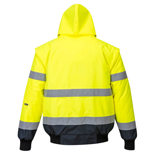 PORTWEST® Hi Vis Contrast Bomber Jacket - ANSI Class 3 - UC465 - Safety Vests and More