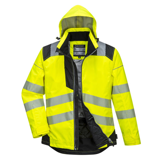 Stark XL Yellow Mesh High Visibility Reflective Class 3 Safety Vest Bomber Jacket-57834 - The