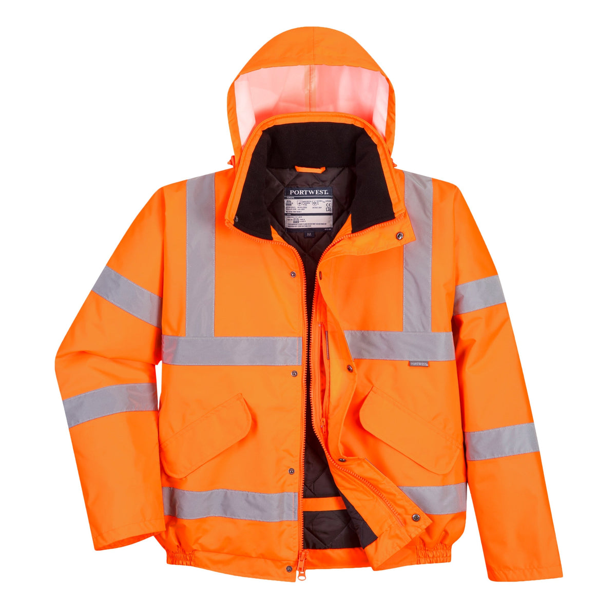 PORTWEST® Hi Vis Waterproof Winter Bomber Jacket - ANSI Class 3 - URT3 ...