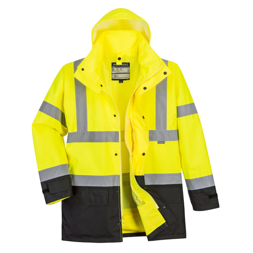 PORTWEST® Hi Vis 5-In-1 Executive Waterproof Jacket - ANSI Class 3 - US768 - Safety Vests and More