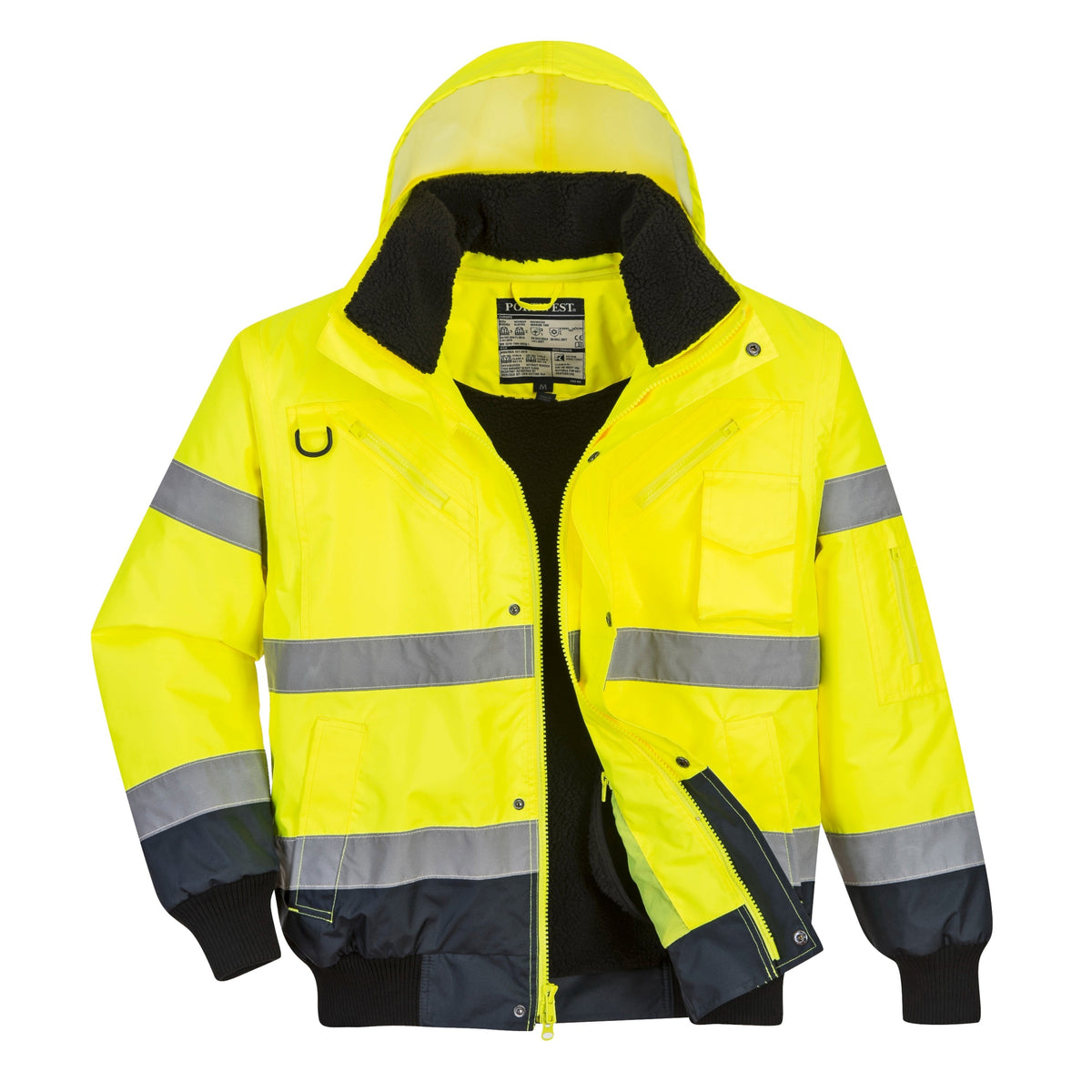 Portwest Hi Vis Contrast Bomber Jacket - ANSI Class 3 - UC465 — Safety ...