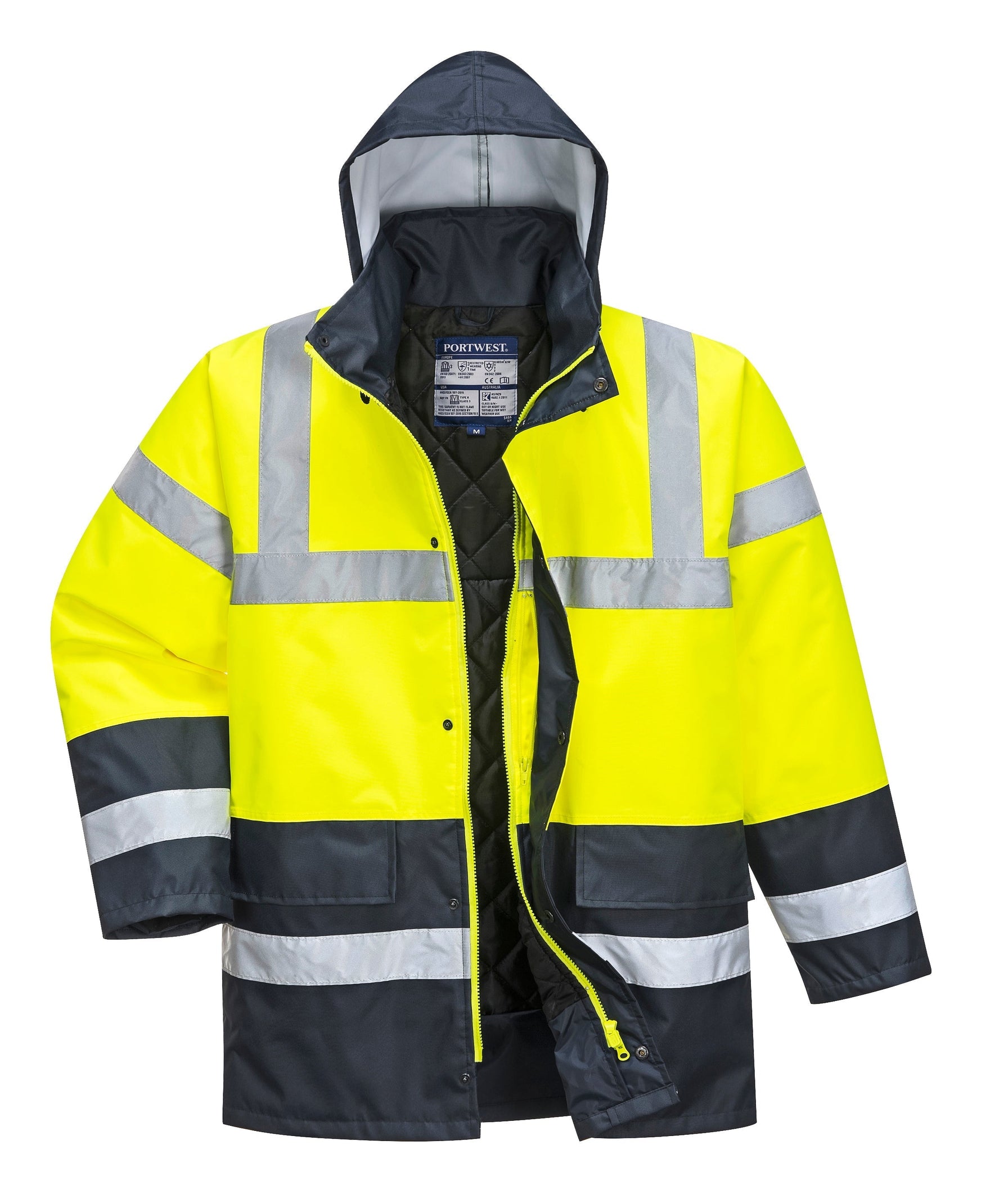 Us466 PORTWEST® Hi Vis Waterproof Traffic Jacket - ANSI Class 3 - US466 ...