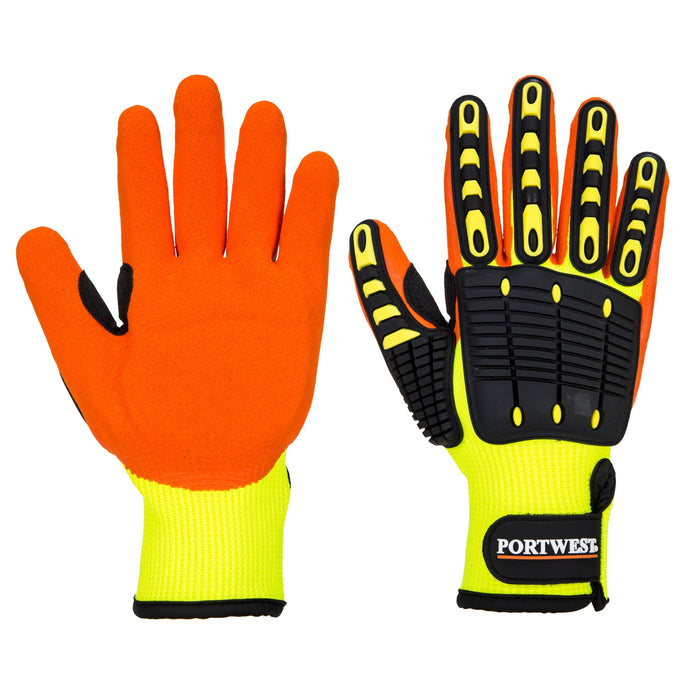 PORTWEST® A721 Anti Impact Nitrile Grip Gloves - CAT 2 - ANSI Impact Level 2 - Safety Vests and More