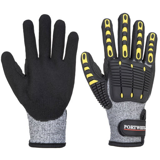 PORTWEST® A722 Cut Resistant Impact Gloves - CAT 2 - ANSI Impact Level 2 - Safety Vests and More