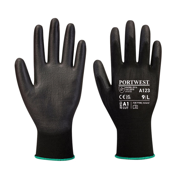 PORTWEST® Latex Free PU Palm Glove - ANSI Cut Level A1 - A123 - 144 Pairs/Pack