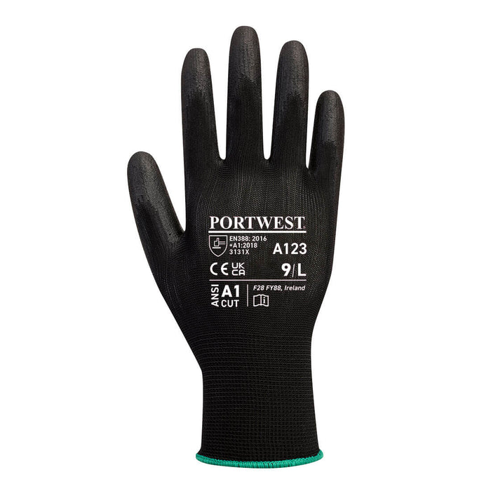 PORTWEST Latex Free PU Palm Glove - ANSI Cut Level A1 - A123 - 144 Pairs/Pack