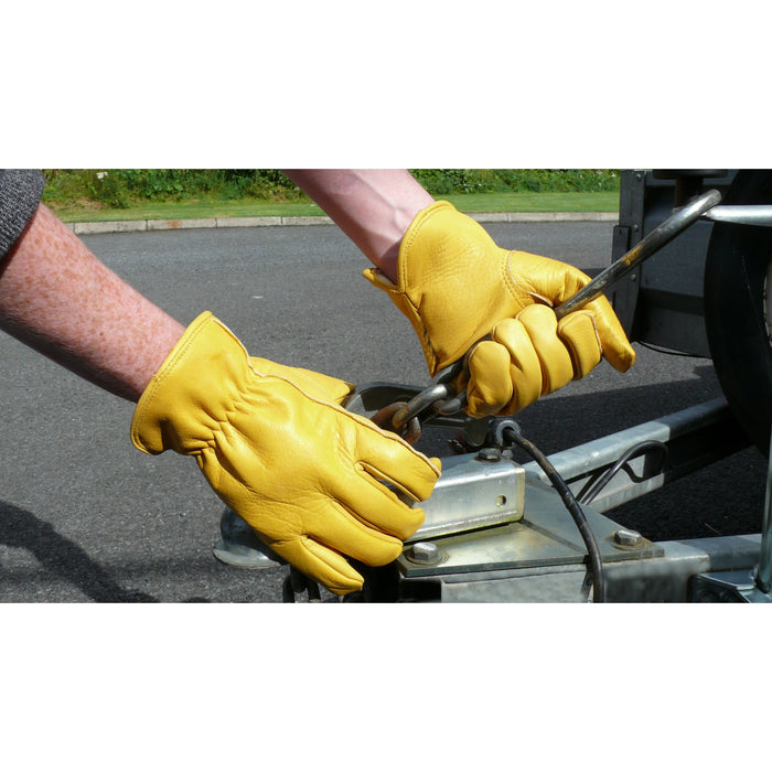PORTWEST® A270 Classic Leather Driving Gloves - CAT 2 - ANSI Abrasion Level 2 - Safety Vests and More