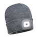 PORTWEST® LED Head Light Beanie Winter Hat - USB Rechargeable - B029 - Safety Vests and More