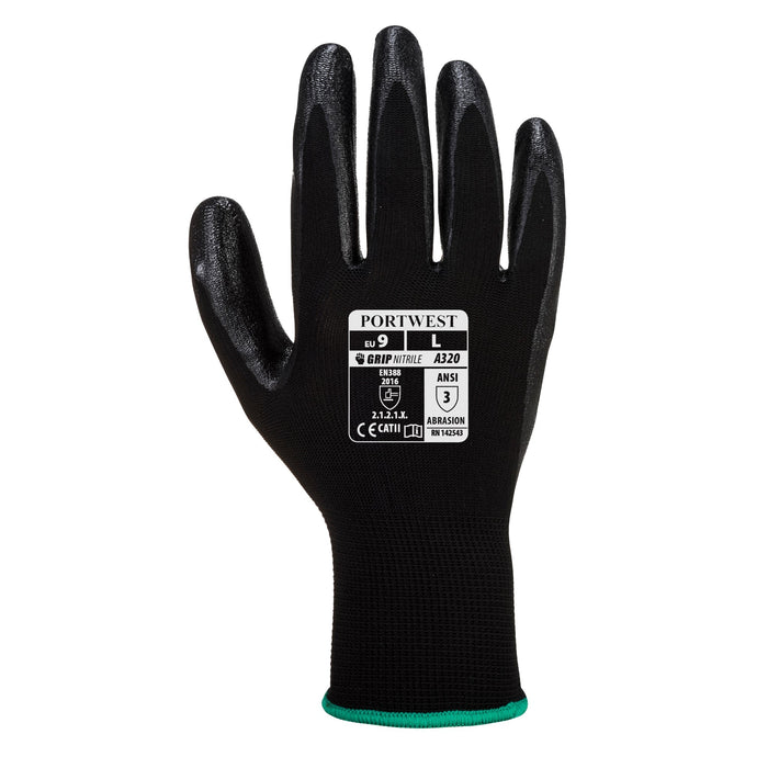 PORTWEST® Nitrile Foam Dexti - Grip Glove  A320 - CAT 2 - ANSI Abrasion Level 3 - Safety Vests and More