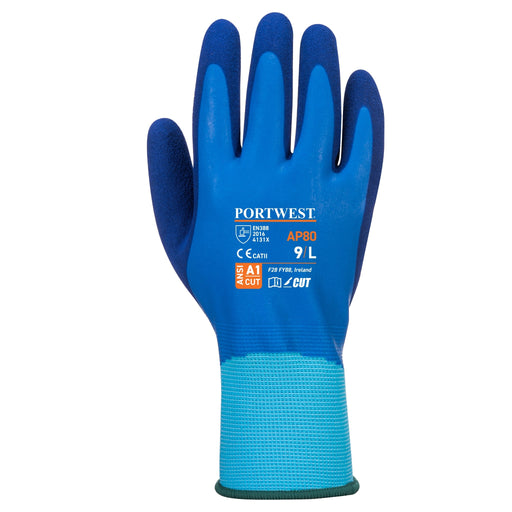 PORTWEST® AP80 Liquid Pro Waterproof Grip Latex Gloves - CAT 2 - ANSI Abrasion Level 2 - Safety Vests and More