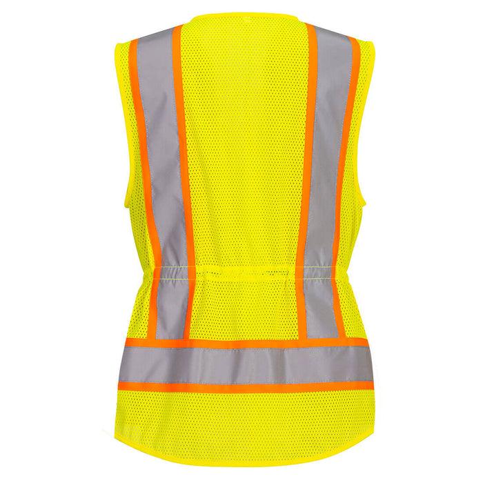 PORTWEST® Women's Hi-Vis Contrast Tape Safety Vest - ANSI Class 2 - US392