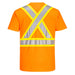 PORTWEST® X-Back Contrast Tape Short Sleeve T-Shirt - ANSI Class 2 - CA110 - Safety Vests and More