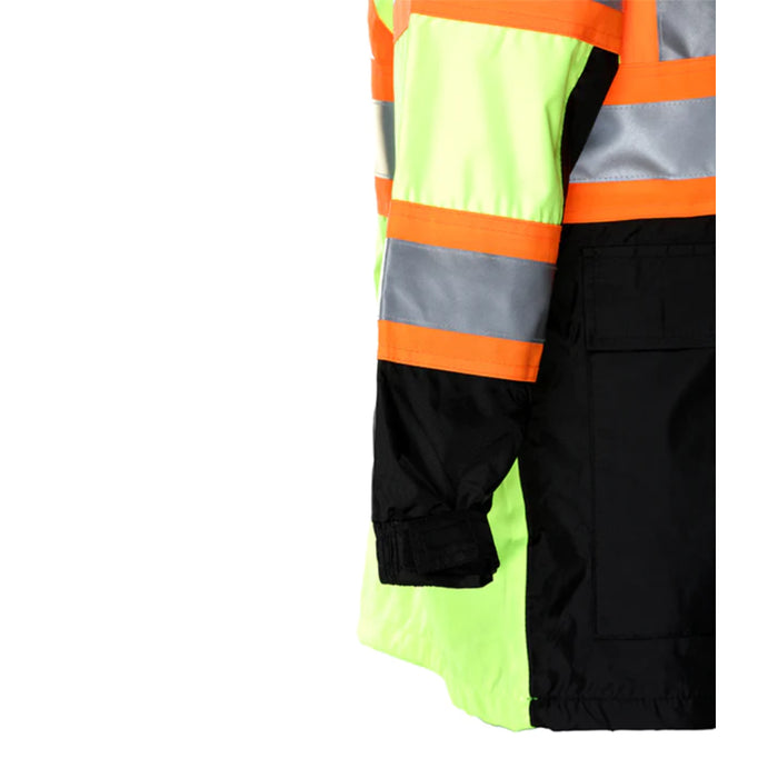 Reflective Apparel® Hi-Vis Breathable Waterproof Hooded Rain Jacket - ANSI Class 3 - 431CS