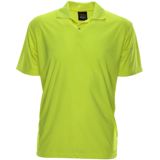 Reflective Apparel Safety Hi Vis Polo Shirt Lime Birdseye Non ANSI - 300B - Safety Vests and More