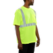 Reflective Apparel Safety Hi Vis Pocket Lime Micromesh Comfort Trim Shirt ANSI 2 - 103CT - Safety Vests and More