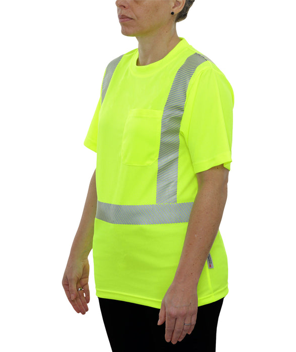 Reflective Apparel Safety Hi Vis Pocket Shirt Comfort TRIM ANSI Class 2 - 102CT - Safety Vests and More
