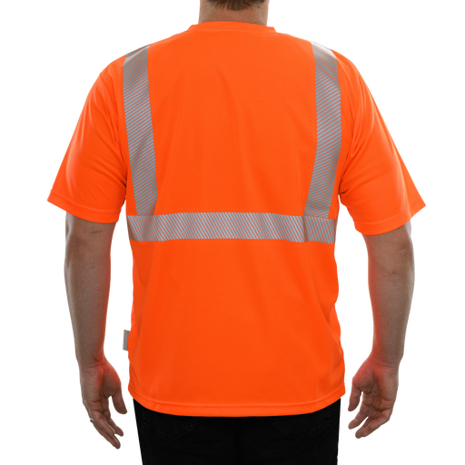 Reflective Apparel Safety Hi Vis Pocket Shirt Comfort TRIM ANSI Class 2 - 102CT - Safety Vests and More