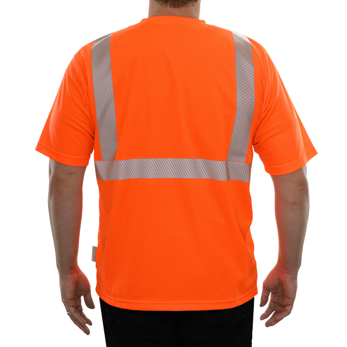 Reflective Apparel Safety Hi Vis Pocket Shirt Comfort TRIM ANSI Class 2 - 102CT - Safety Vests and More