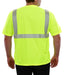 Reflective Apparel Safety No Pocket HACCP Lime Birdseye ANSI Class 2 Comfort Trim Shirt - 112CT - Safety Vests and More