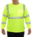 Reflective Apparel Safety Hi Vis Pocket Shirt Birdseye Comfort Trim ANSI Class 3 - 204CT - Safety Vests and More