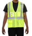 Reflective Apparel Safety Vest 5pt Breakaway X-Back Zip Mesh ANSI Class 2 - 508SX - Safety Vests and More